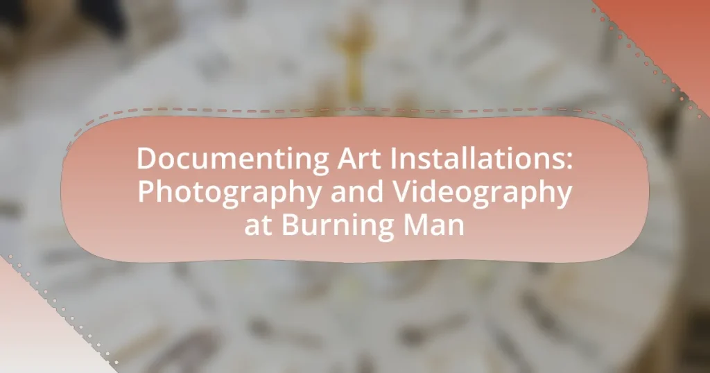 Documenting Art Installations: Photography and Videography at Burning Man