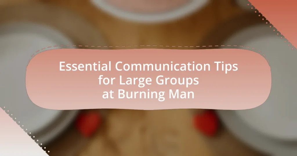 Essential Communication Tips for Large Groups at Burning Man
