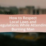 How to Respect Local Laws and Regulations While Attending Burning Man