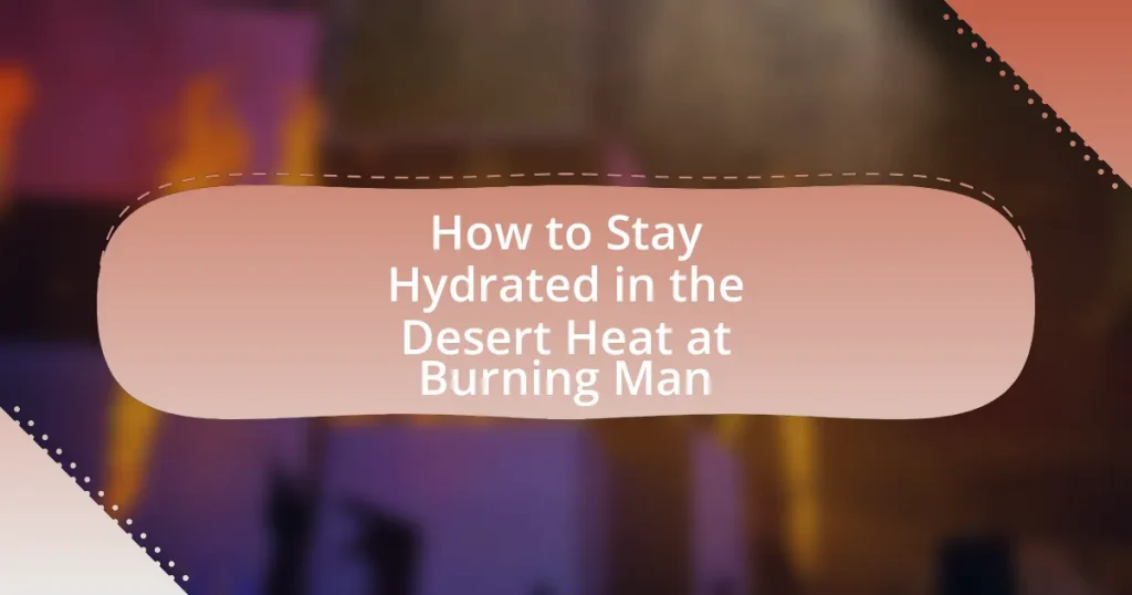 How to Stay Hydrated in the Desert Heat at Burning Man