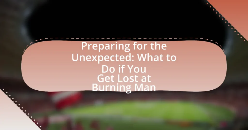 Preparing for the Unexpected: What to Do if You Get Lost at Burning Man