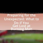 Preparing for the Unexpected: What to Do if You Get Lost at Burning Man
