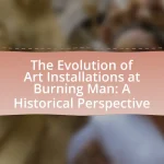 The Evolution of Art Installations at Burning Man: A Historical Perspective