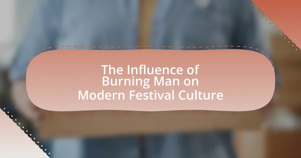 The Influence of Burning Man on Modern Festival Culture