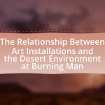The Relationship Between Art Installations and the Desert Environment at Burning Man