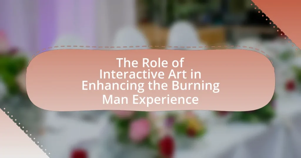 The Role of Interactive Art in Enhancing the Burning Man Experience
