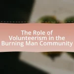 The Role of Volunteerism in the Burning Man Community