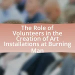 The Role of Volunteers in the Creation of Art Installations at Burning Man