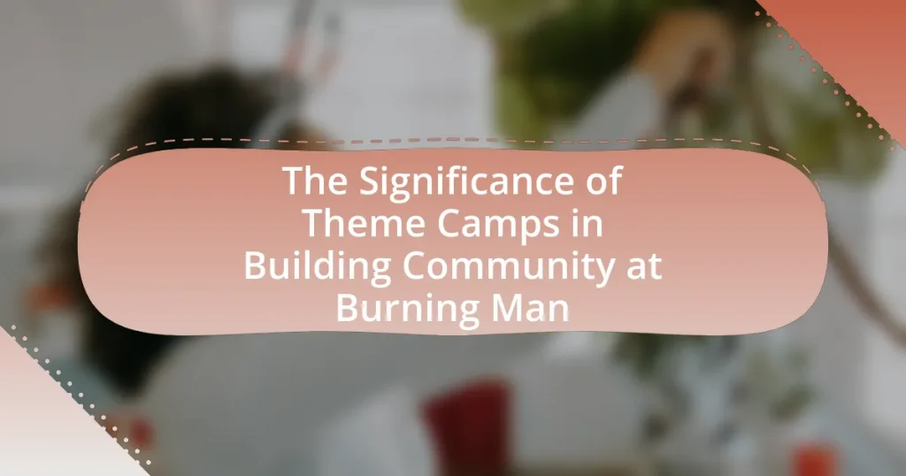 The Significance of Theme Camps in Building Community at Burning Man