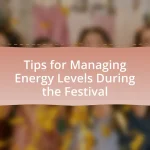 Tips for Managing Energy Levels During the Festival