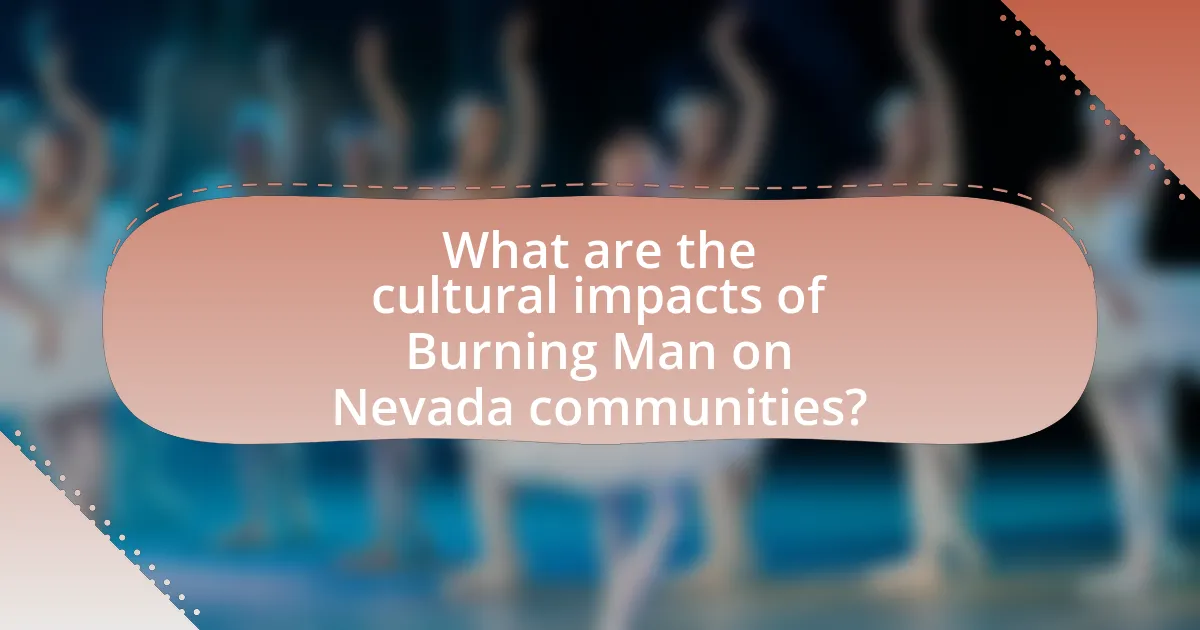 What are the cultural impacts of Burning Man on Nevada communities?